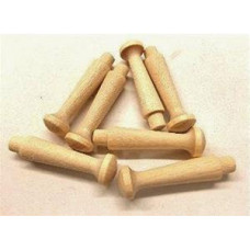 1-3/4" Birch Shaker Pegs - Lot of 25 Pieces