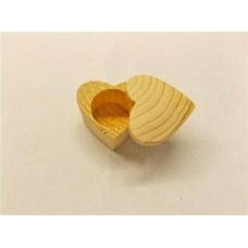 1-5/8" Pine Heart Boxes - Lot of 5 Pieces