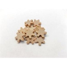 1" Snowflakes Cutout (3/16") - Lot of 10 Pieces