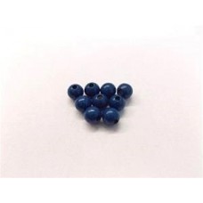 1/2'' (12mm) Round Beads (5/32''), Finished Dark Blue - Lot of 25 Pieces
