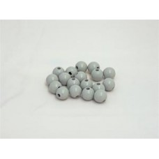1/2'' (12mm) Round Beads (5/32''), Finished Gray - Lot of 25 Pieces