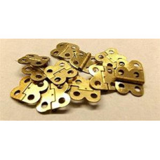 1/2" Brass Plated Butterfly Hinges - Lot of 10 Pieces