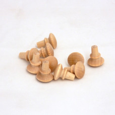 5/8" Birch Shaker Knobs - Lot of 10 Pieces