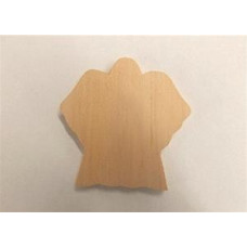 3-1/2" Pine Angel Cutouts (1/4") - Lot of 5 Pieces
