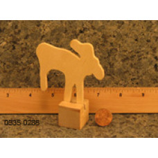 3" Plywood Moose Cutouts (1/8") - Lot of 10 Pieces