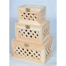 3" Small Latticed Novelty Boxes - Each