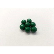 3/4'' (20mm) Round Beads (3/16''), Finished Kelly Green - Lot of 25 Pieces