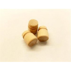 3/4" Mason Jars, Cork Top Miniature - Lot of 25 Pieces