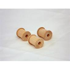 3/4" x 1" Wooden Thread Spools - Lot of 10 Pieces