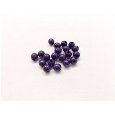 3/8'' (10mm) Round Beads (5/32''), Finished Purple - Lot of 25 Pieces