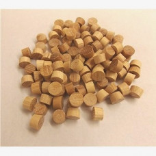 3/8'' Hickory Flat Head Plugs - Lot of 100 Pieces