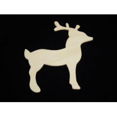 5-3/4" Plywood Reindeer Cutouts (1/8") - Lot of 10 Pieces