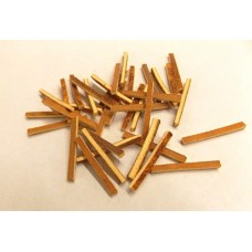 1-1/4" Indian Tan Leather Fruit Stems - Lot of 25 Pieces