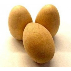 2-1/2" Wooden Hen Eggs - Each
