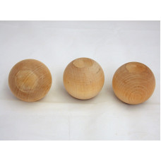 3/8" Full Round Wood Balls - Lot of 100 Pieces