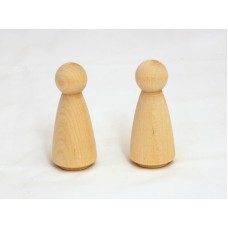 2" Wooden Angels / Dolls People Pegs - Lot of 10 Pieces