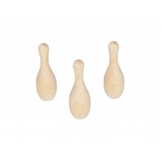 3" Wooden Bowling Pins - Each Piece