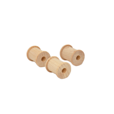 1/2" x 5/8" Wooden Thread Spools - Lot of 10 Pieces