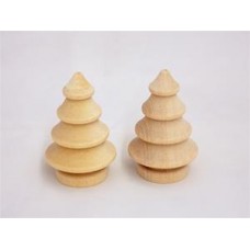 2" Wood Tree Turnings - Lot of 5 Pieces