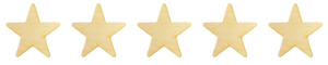 Image of 5 wood stars