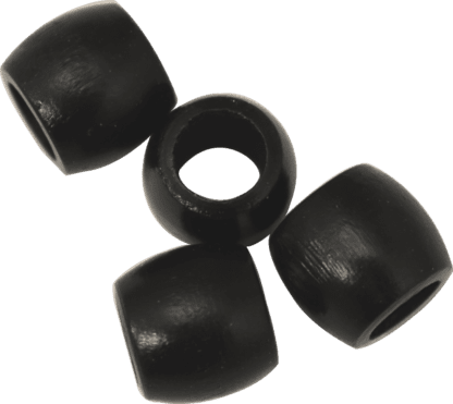 ..5in x .4375 Barrel Beads Black 0030 0500BK