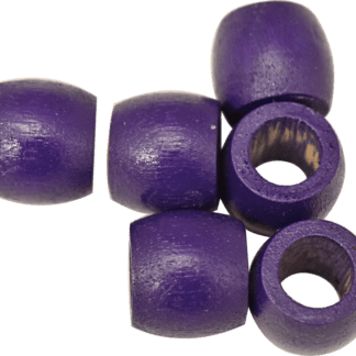 .5in x .4375 Barrel Beads Dark Purple