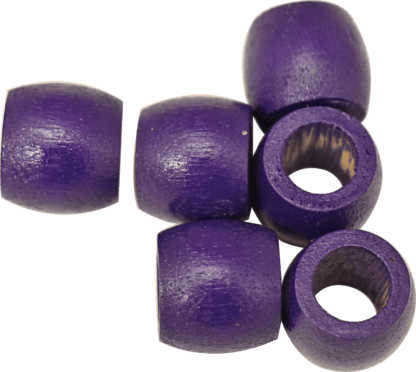 .5in x .4375 Barrel Beads Dark Purple