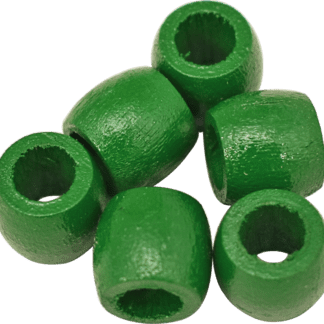 ..5in x .4375 Barrel Beads Green