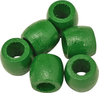 ..5in x .4375 Barrel Beads Green