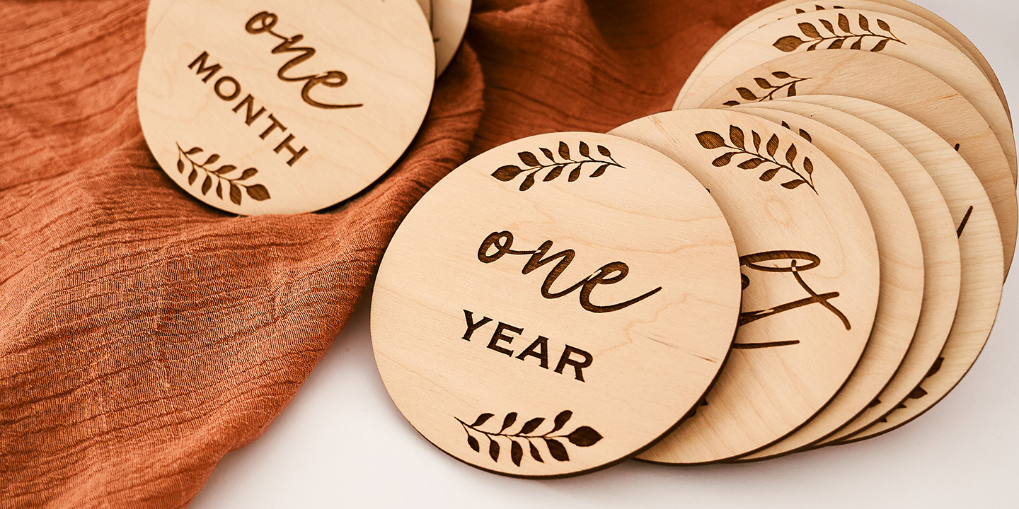 engraved circle cutouts