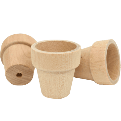 Wood Flower Pots