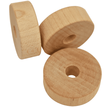 0590 1000 1in Flat Wood Slab wheels