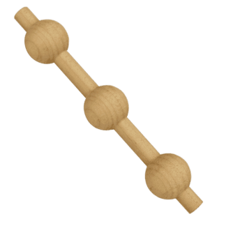 0550 0534 5.75in birch ball spindles